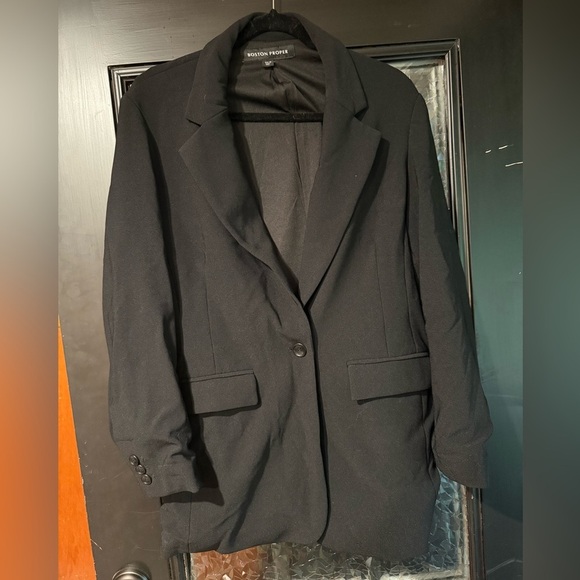 Boston Proper Jackets & Blazers - Boston Proper Women 16 Blazer Black Office Professional Chic Timeless Work